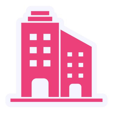 Bina. Web simgesi basit tasarım