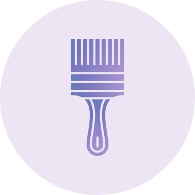 Fırça simgesi vektör illüstrasyonunu boya