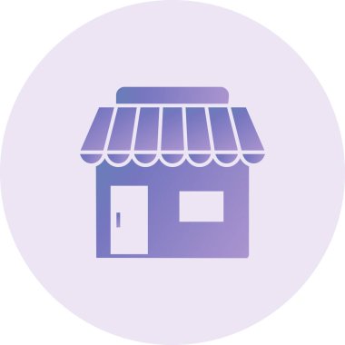 Piyasa. Web simgesi basit illüstrasyon