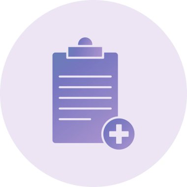 Medical Report Vector Glyph Icon Design