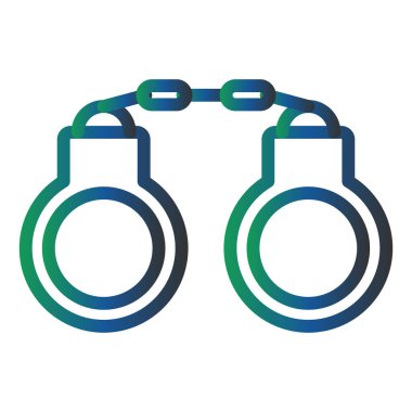 Modern ikon vektör illüstrasyonunu kelepçele