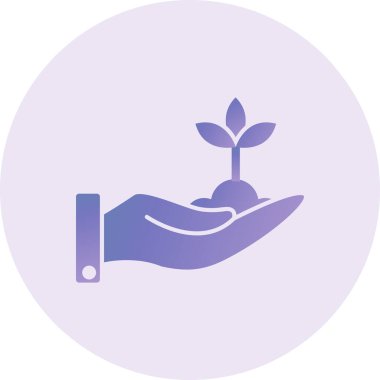 hand holding a sprout,  Growth plant vector icon