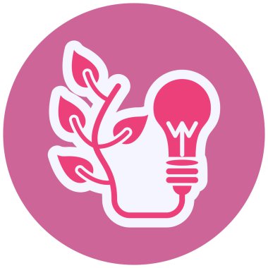 Ampul. Web simgesi basit tasarım