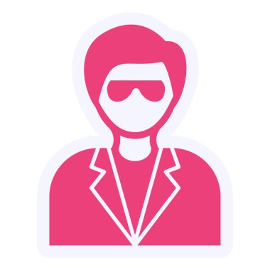 person Scientist. web icon vector illustration
