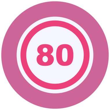 Numara. Web simgesi basit illüstrasyon