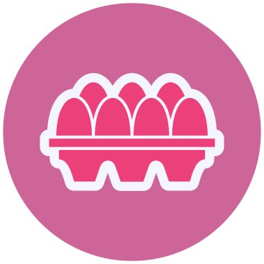 Yumurta modern ikon vektör illüstrasyonu