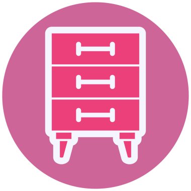 Çekmece Tablosu Vektör Sembol Tasarımı 