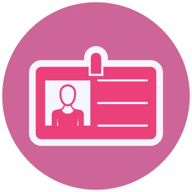 Kimlik kartı. Basit resimleme