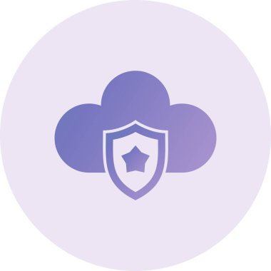 Kalkan simgesinin vektör illüstrasyonu