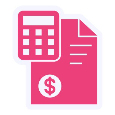 Accounting. simple illustration vector 