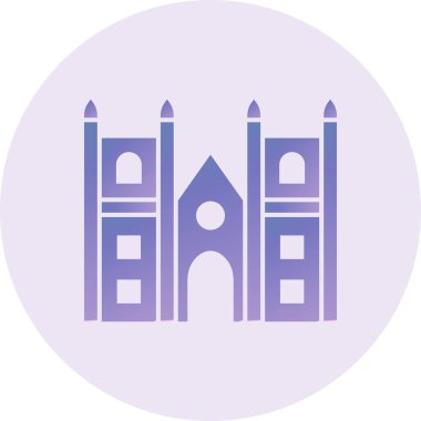 vector illustration of Westminister  building icon