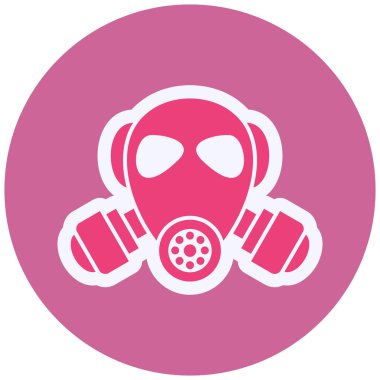 gaz maskesi vektör çizim