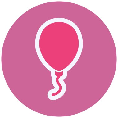 Balon Vektörü Şekil Simgesi Tasarımı 
