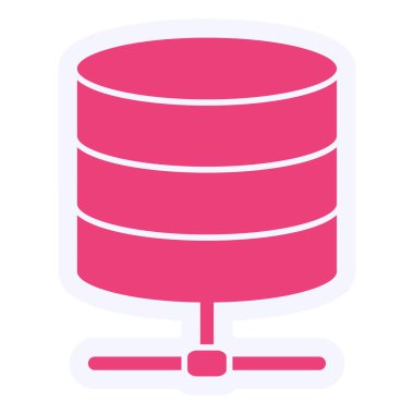 Veritabanı Simgesi Vektör illüstrasyonu