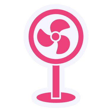 Fan Vektörü Şekil Simgesi Tasarımı 