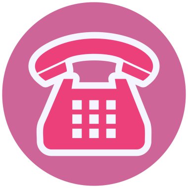 Telefon. Web simgesi vektör illüstrasyonu