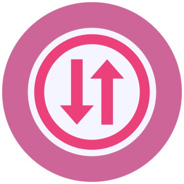 illustration of direction Up Down arrows icon