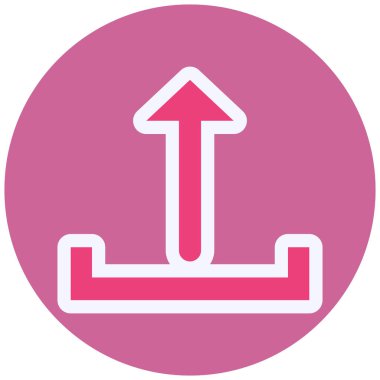 Yükle. Web simgesi basit illüstrasyon