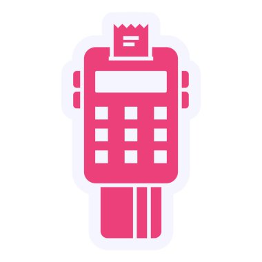 atm makine simgesi vektör illüstrasyon tasarımı