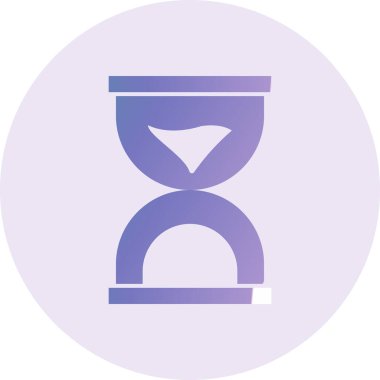 Kum saati. Web simgesi basit tasarım