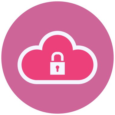 Güvenlik simgesinin vektör illüstrasyonu