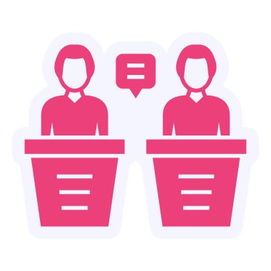 vector illustration of Debate icon
