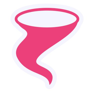 Kasırga. Web simgesi basit illüstrasyon