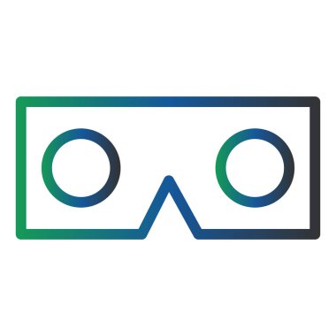 web icon, simple illustration of Vr Glasses