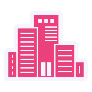 Bina. Web simgesi basit tasarım