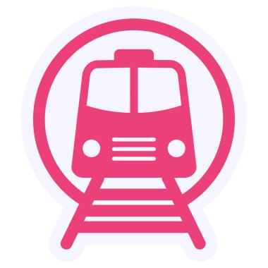 tren simgesi vektör illüstrasyonu