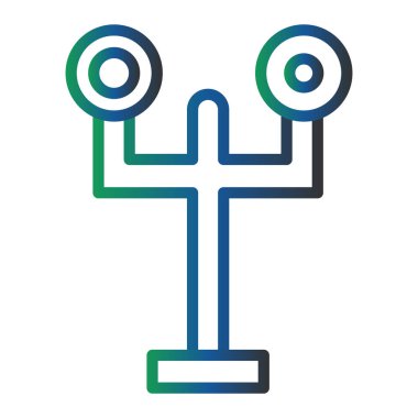 Bir bitki simgesinin vektör illüstrasyonu