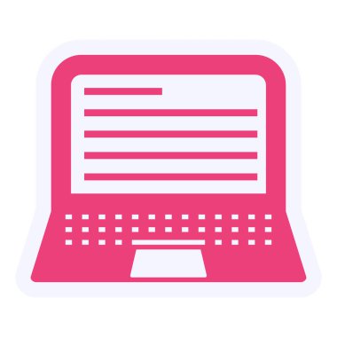 Bilgisayar. Web simgesi vektör illüstrasyonu