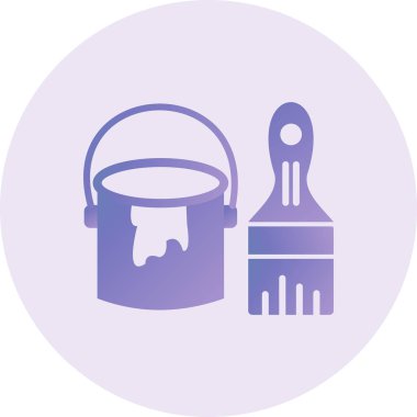 Boya kovası. Basit tasarım