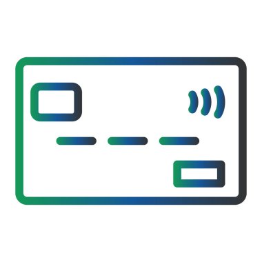 Kredi kartının vektör çizimi