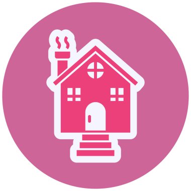vector illustration of modern Cottage icon