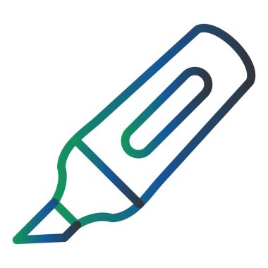 Kalem. Web simgesi basit illüstrasyon