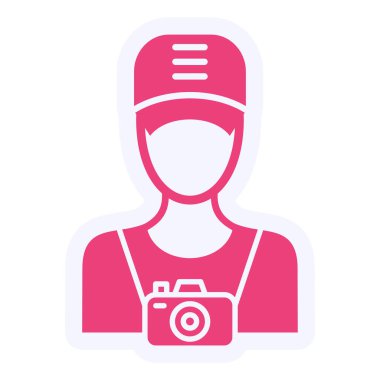 Kamera. Web simgesi basit illüstrasyon