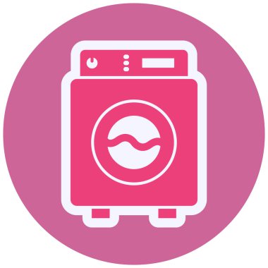 Çamaşır. Web simgesi basit illüstrasyon