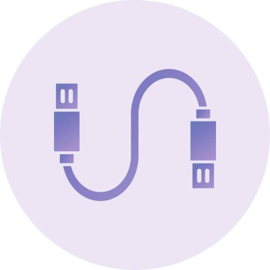 usb simgesinin vektör illüstrasyonu 