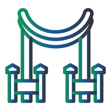 park icon. simple illustration of tent vector icons for web