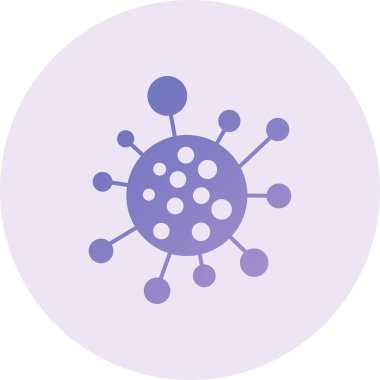 Virüs simgesinin vektör illüstrasyonu