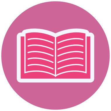 Kitap simgesinin vektör illüstrasyonu 