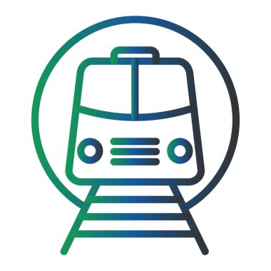 tren simgesi vektör illüstrasyonu