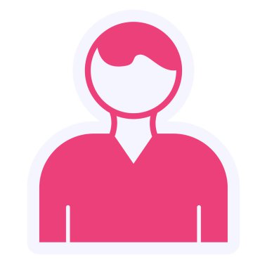 kullanıcı. Web simgesi basit illüstrasyon