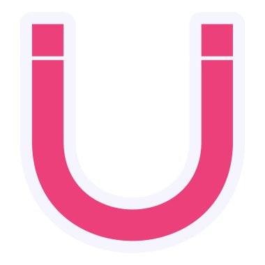 Mıknatıs Web simgesi basit illüstrasyon