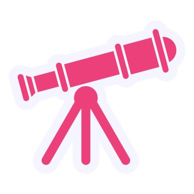 Teleskop. Web simgesi basit tasarım