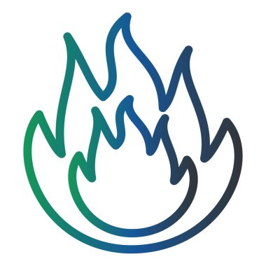 ateş alevi simgesi vektör illüstrasyon tasarımı