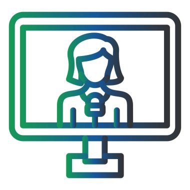 Online eğitim. Basit resimleme