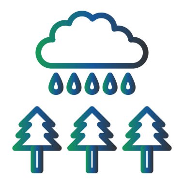 Hava durumu. Web simgesi basit illüstrasyon