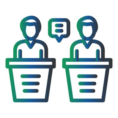 vector illustration of Debate icon